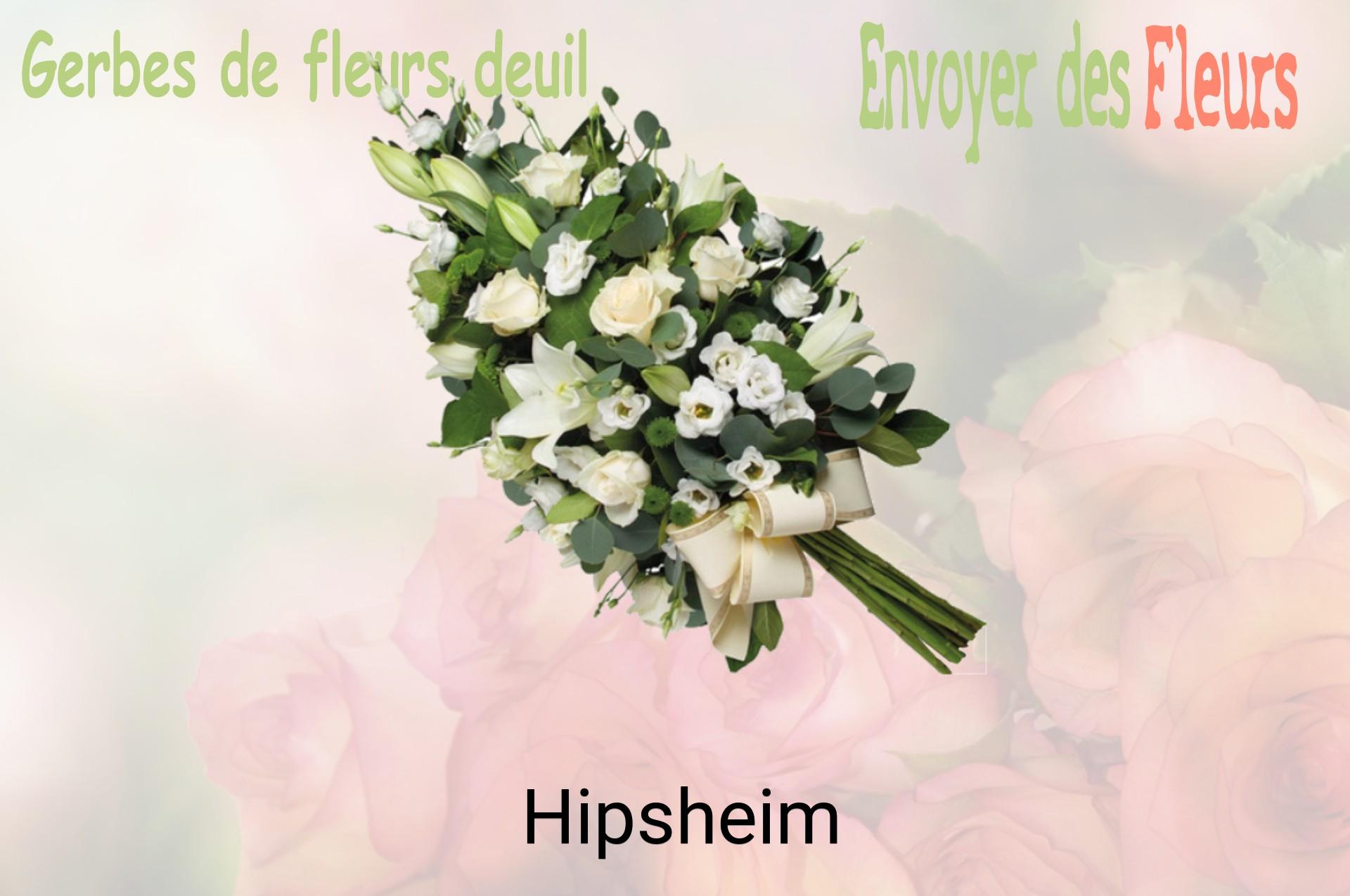 Gerbe de fleurs de deuil livrée à Hipsheim